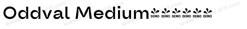Oddval Medium字体转换
